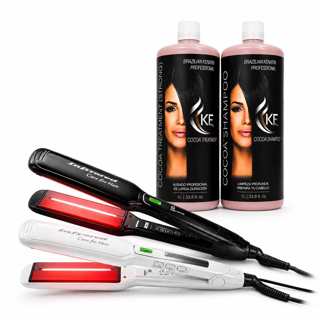 Combo Keratina Cocoa 1L + Plancha de Infrarrojos