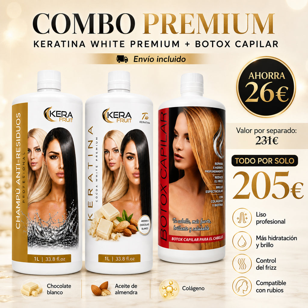 OFERTA DEL MES Keratina Cocoa White Premium + Botox Capilar