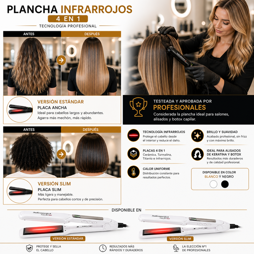 Plancha de Infrarrojos 4 en 1 (Alisados Pro)