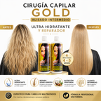 Combo Cirugía Capilar GOLD 1L + KIT Post Alisado