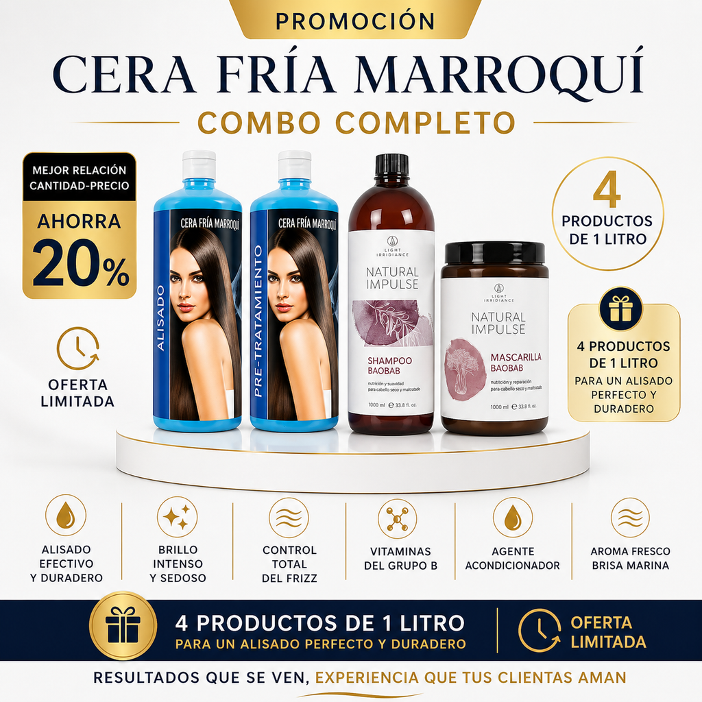 Kit Keratina KeraFruit Cera Fría Marroquí (Aroma Vital)