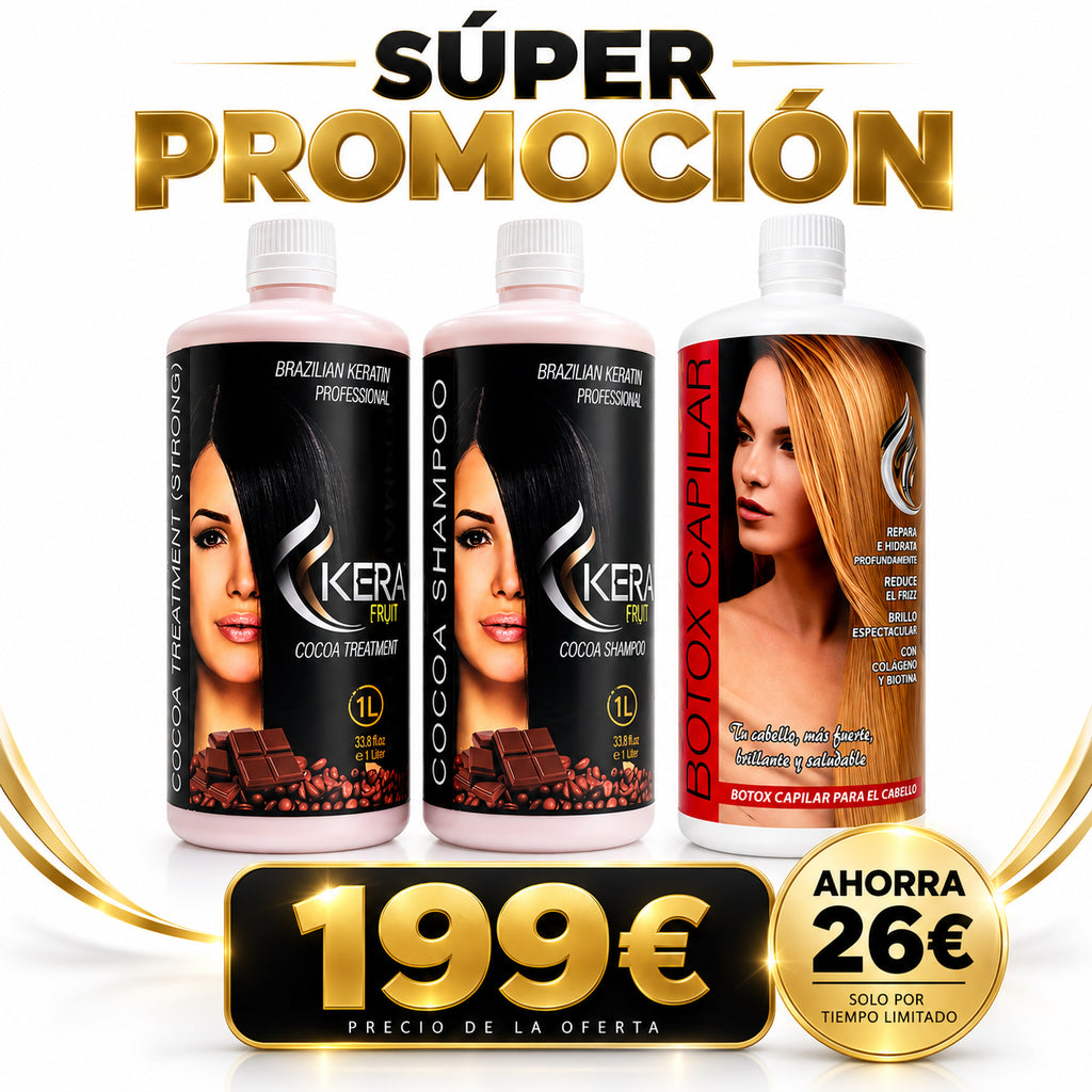 Combo Keratina Cocoa + Botox Capilar KeraFruit (Liso e hidratación TOP)