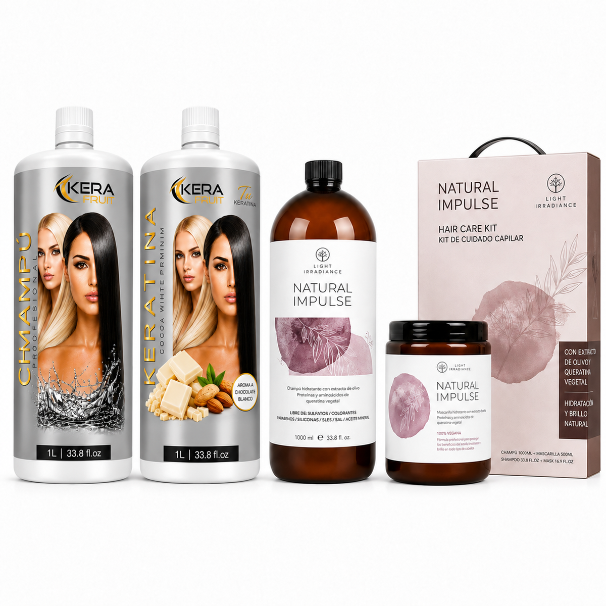Oferta KIT Keratina Cocoa WHITE PREMIUM + KIT Post Alisado