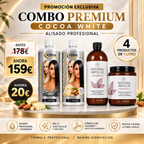 Oferta KIT Keratina Cocoa WHITE PREMIUM + KIT Post Alisado