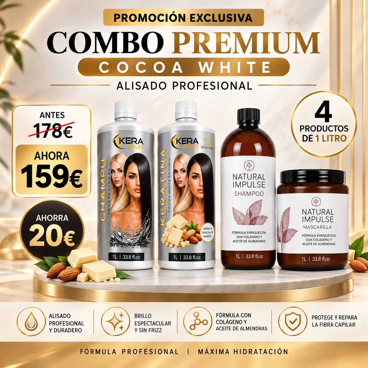 KIT Keratina Kerafruit Cocoa WHITE PREMIUM