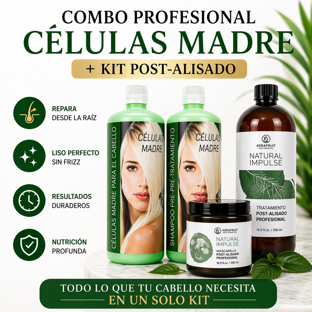 Kit de Alisado de Células Madre KeraFruit (Colágeno)